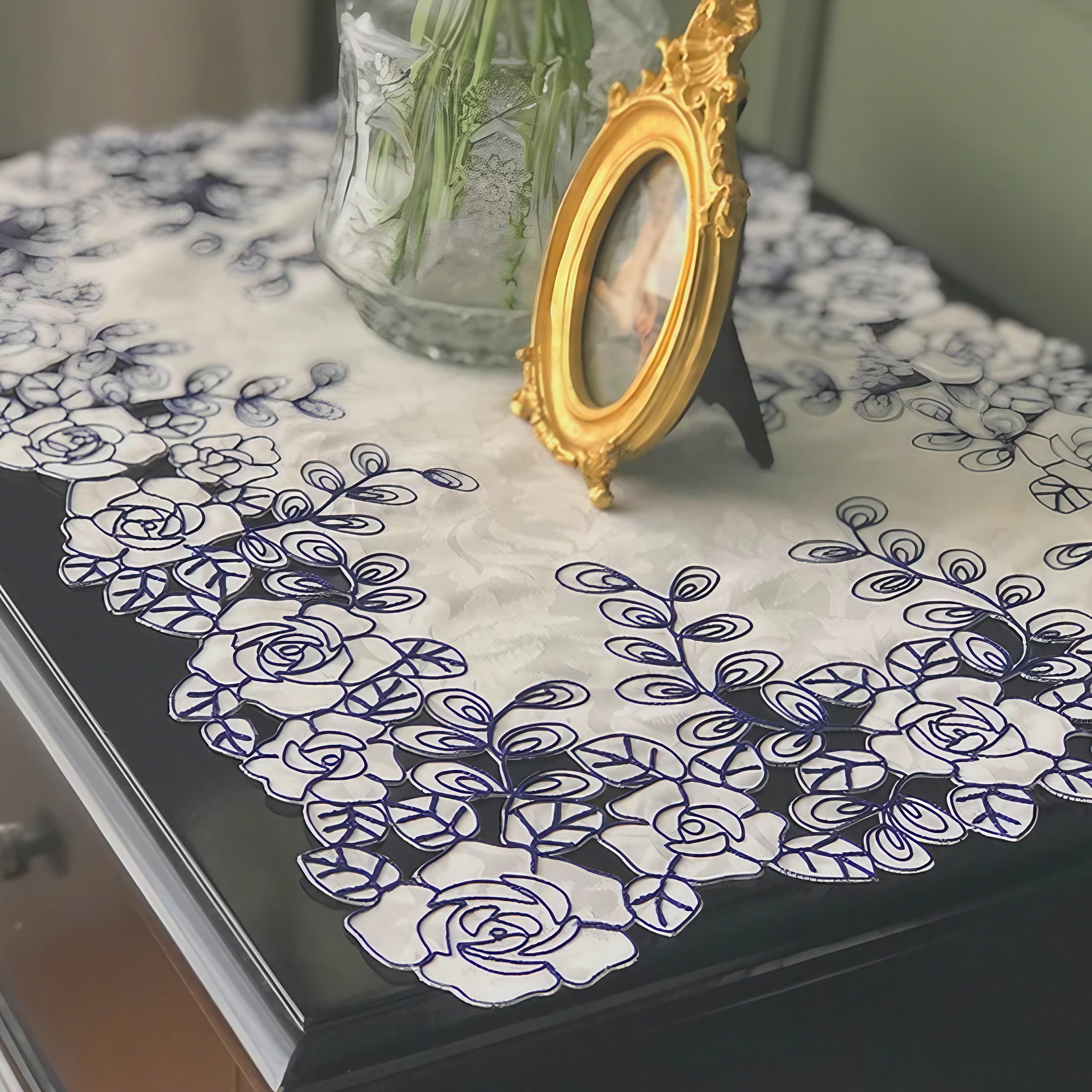 Romantic Noir Rose Placemats