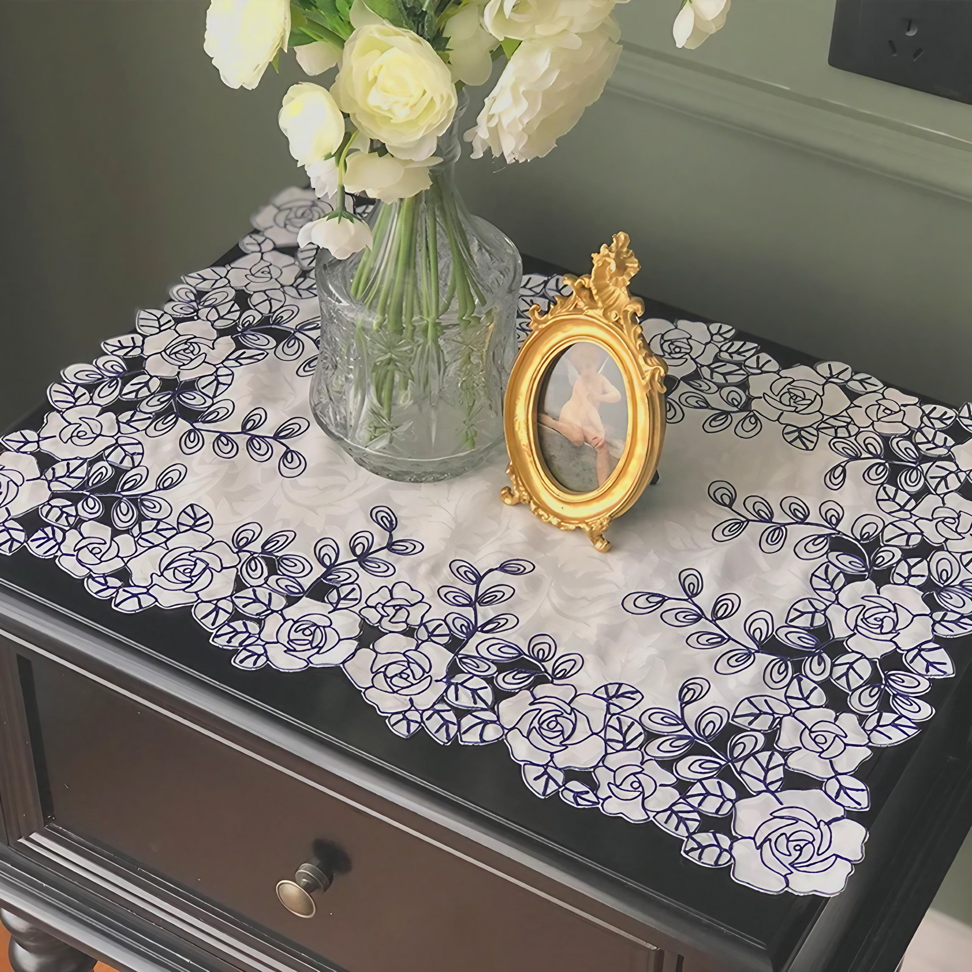 Romantic Noir Rose Placemats