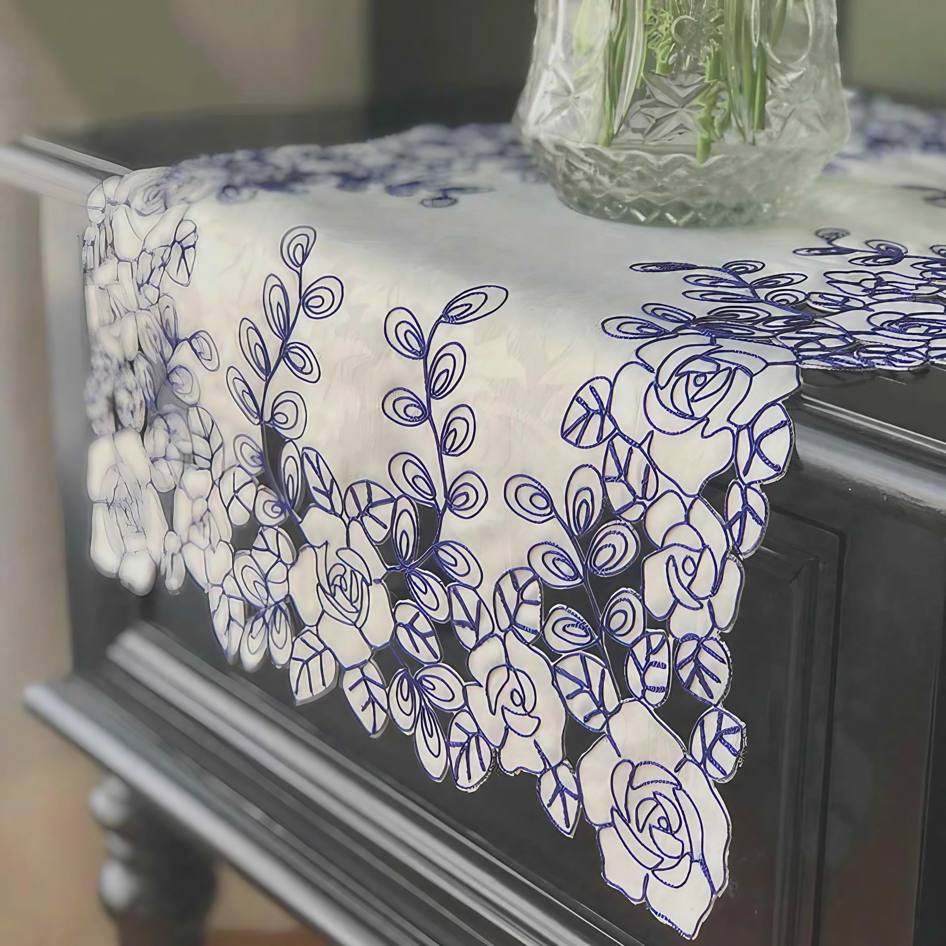 Romantic Noir Rose Placemats