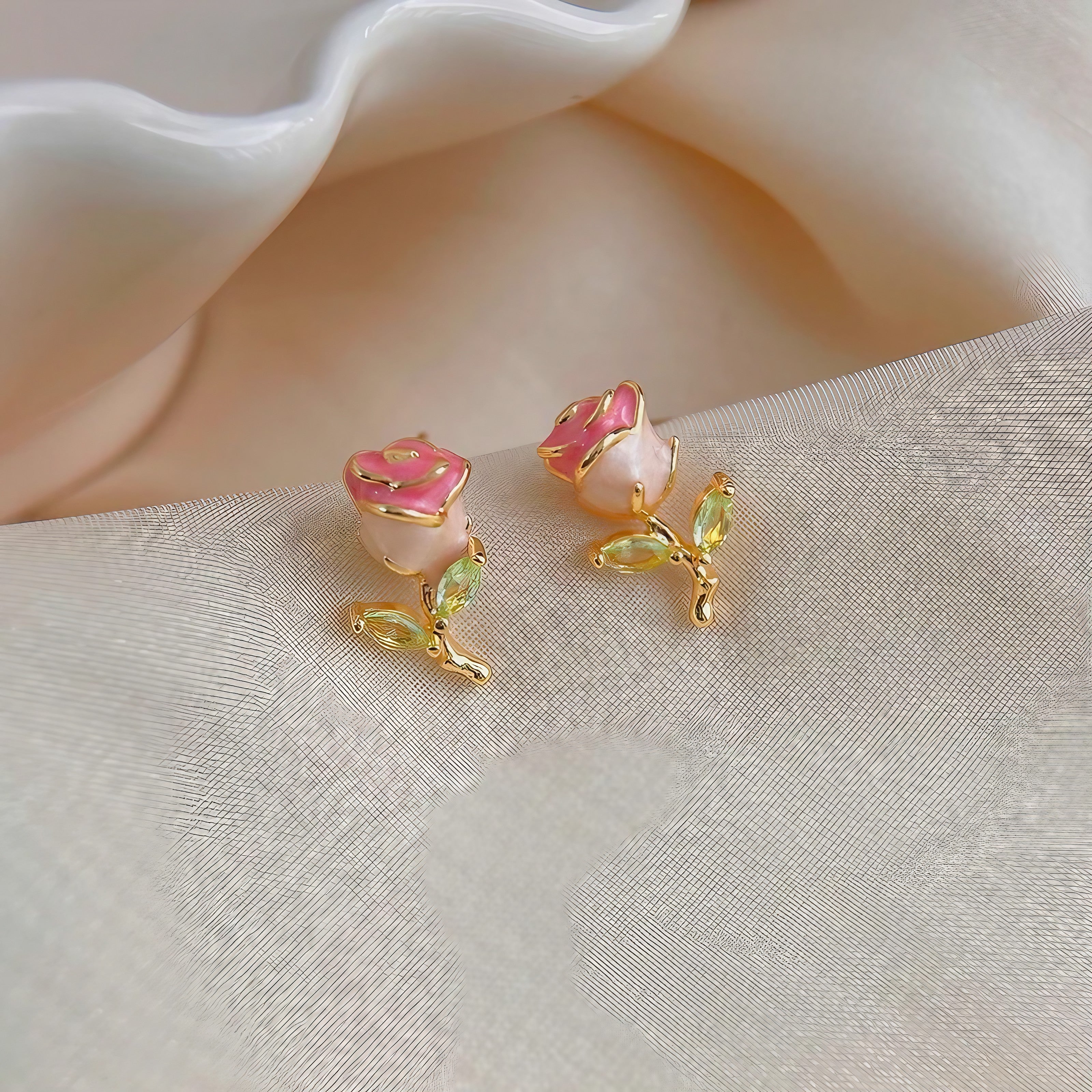 Rose Bloom Earrings