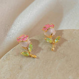 Rose Bloom Earrings