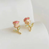 Rose Bloom Earrings