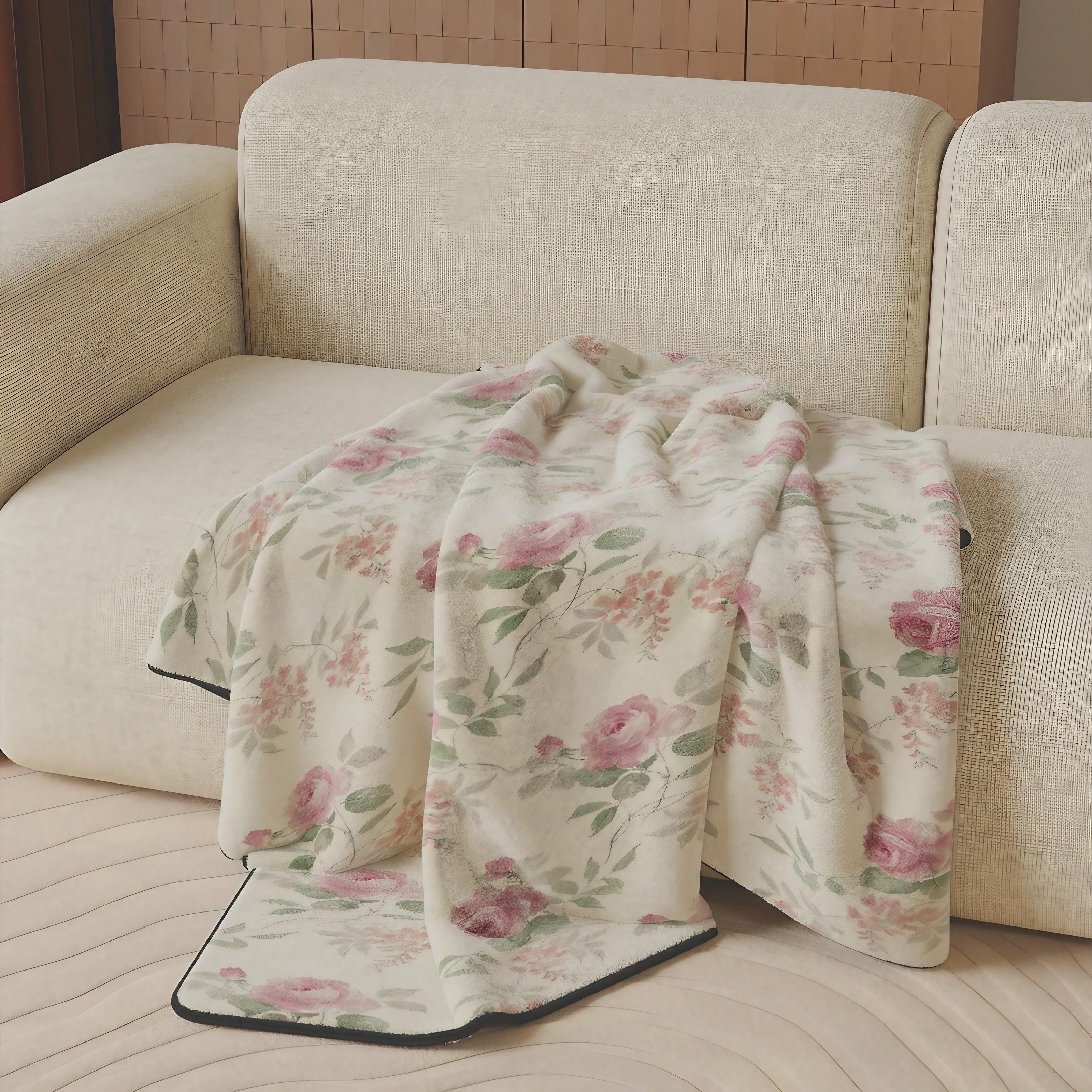 Rose Garden Throw Blankets