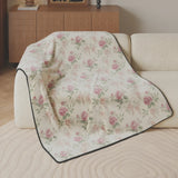 Rose Garden Throw Blankets