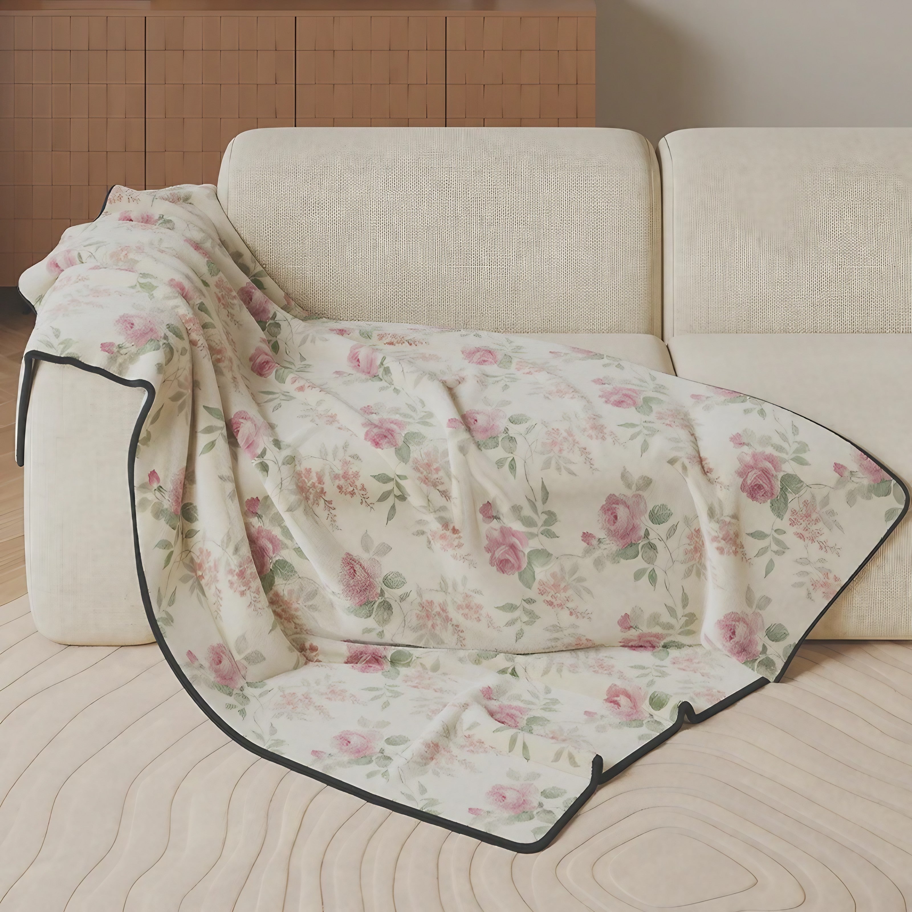 Rose Garden Throw Blankets