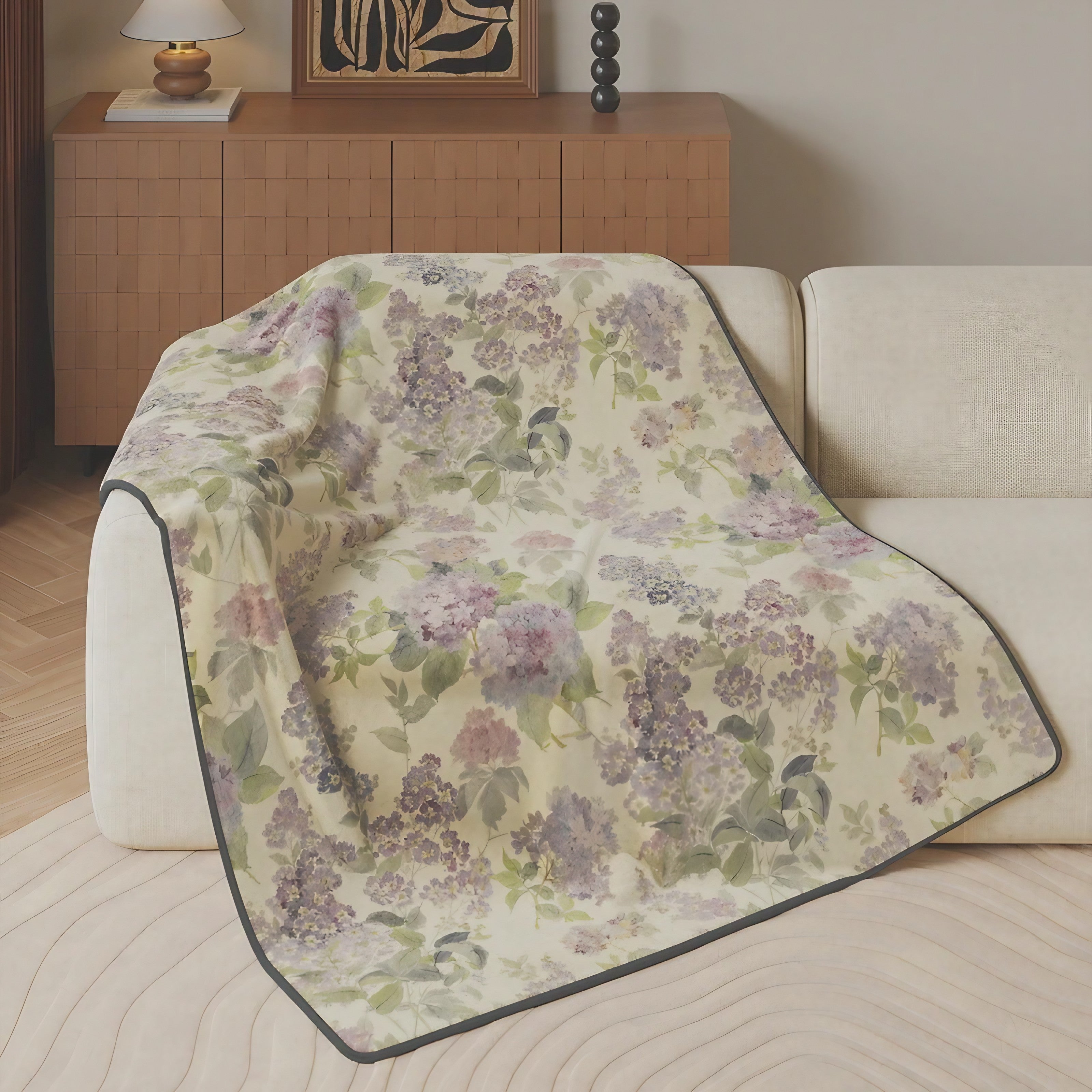 Rose Garden Throw Blankets