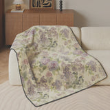 Rose Garden Throw Blankets
