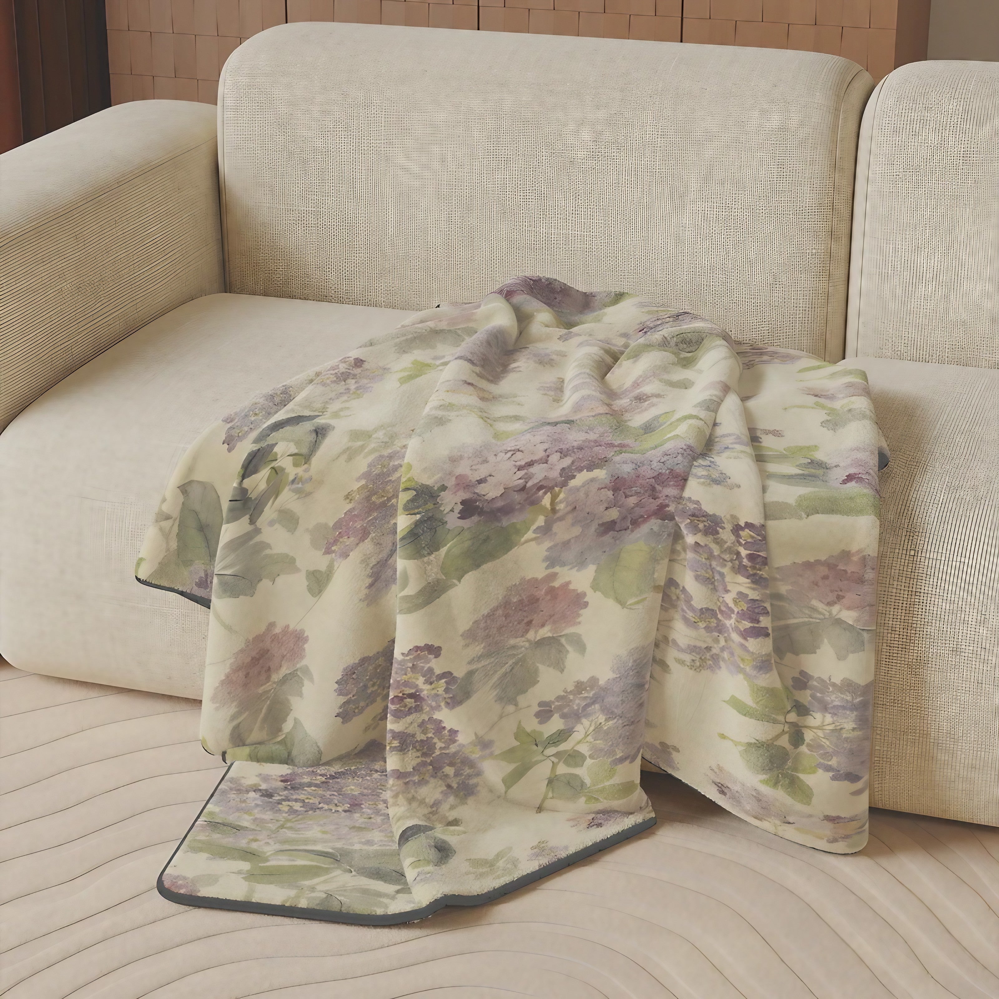 Rose Garden Throw Blankets
