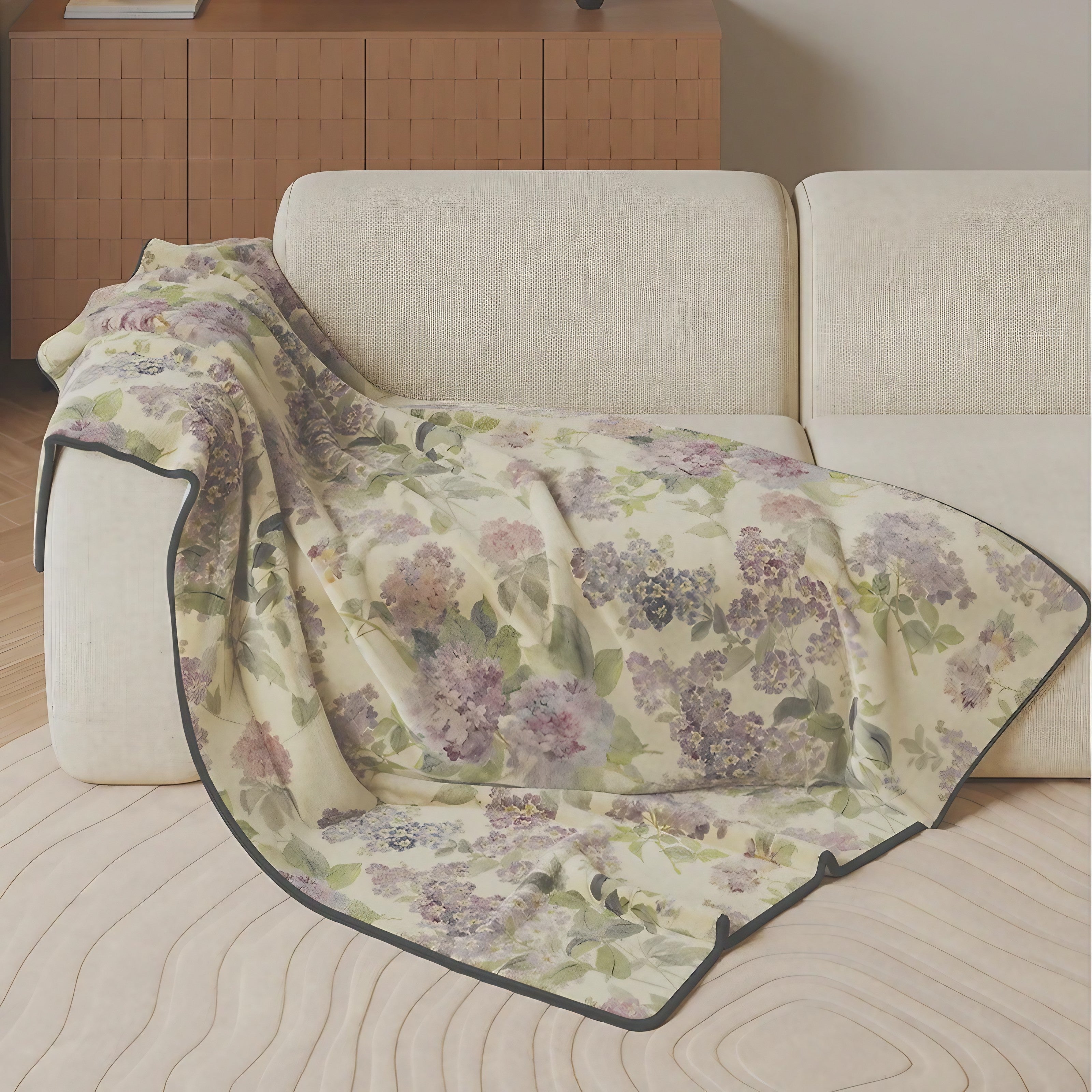 Rose Garden Throw Blankets