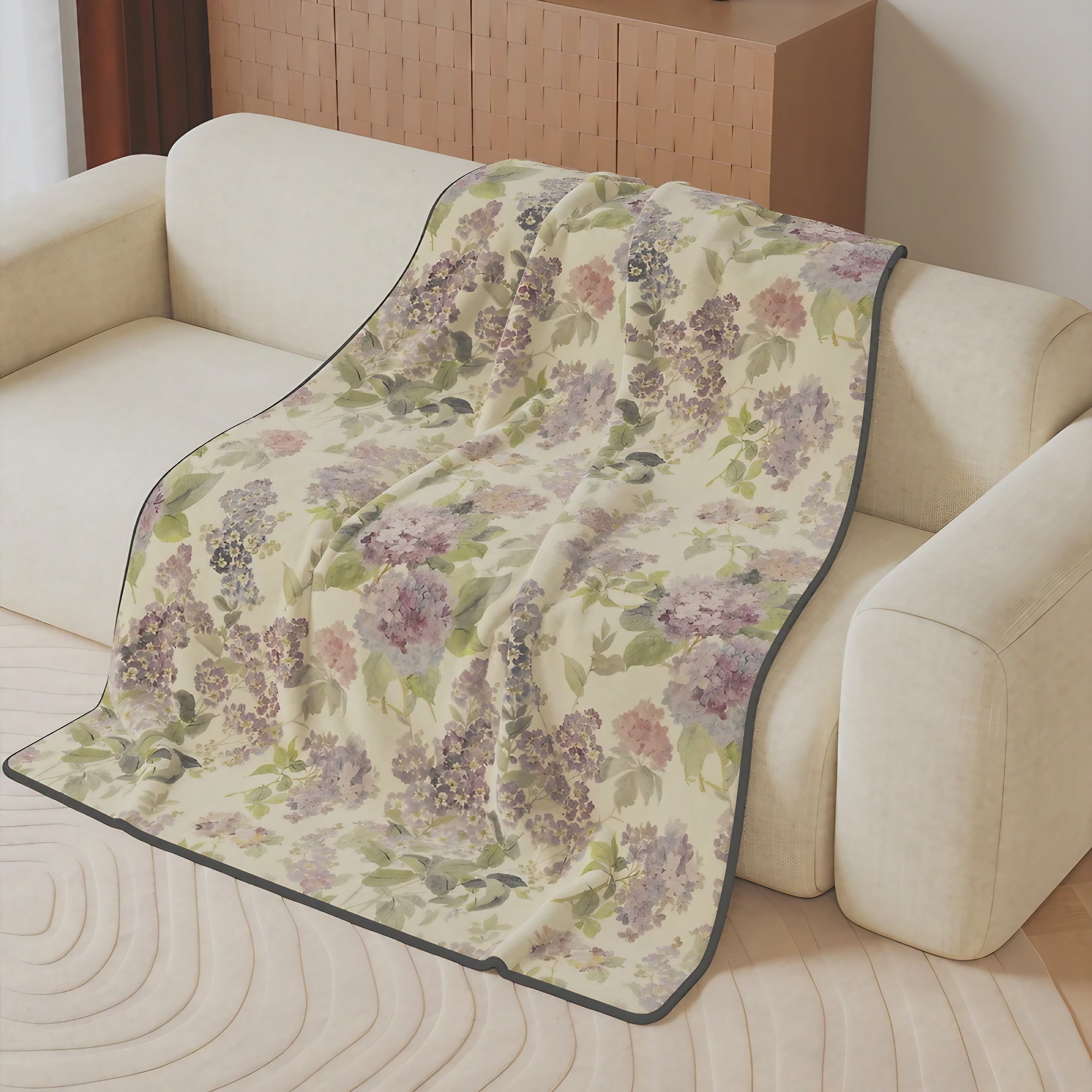 Rose Garden Throw Blankets