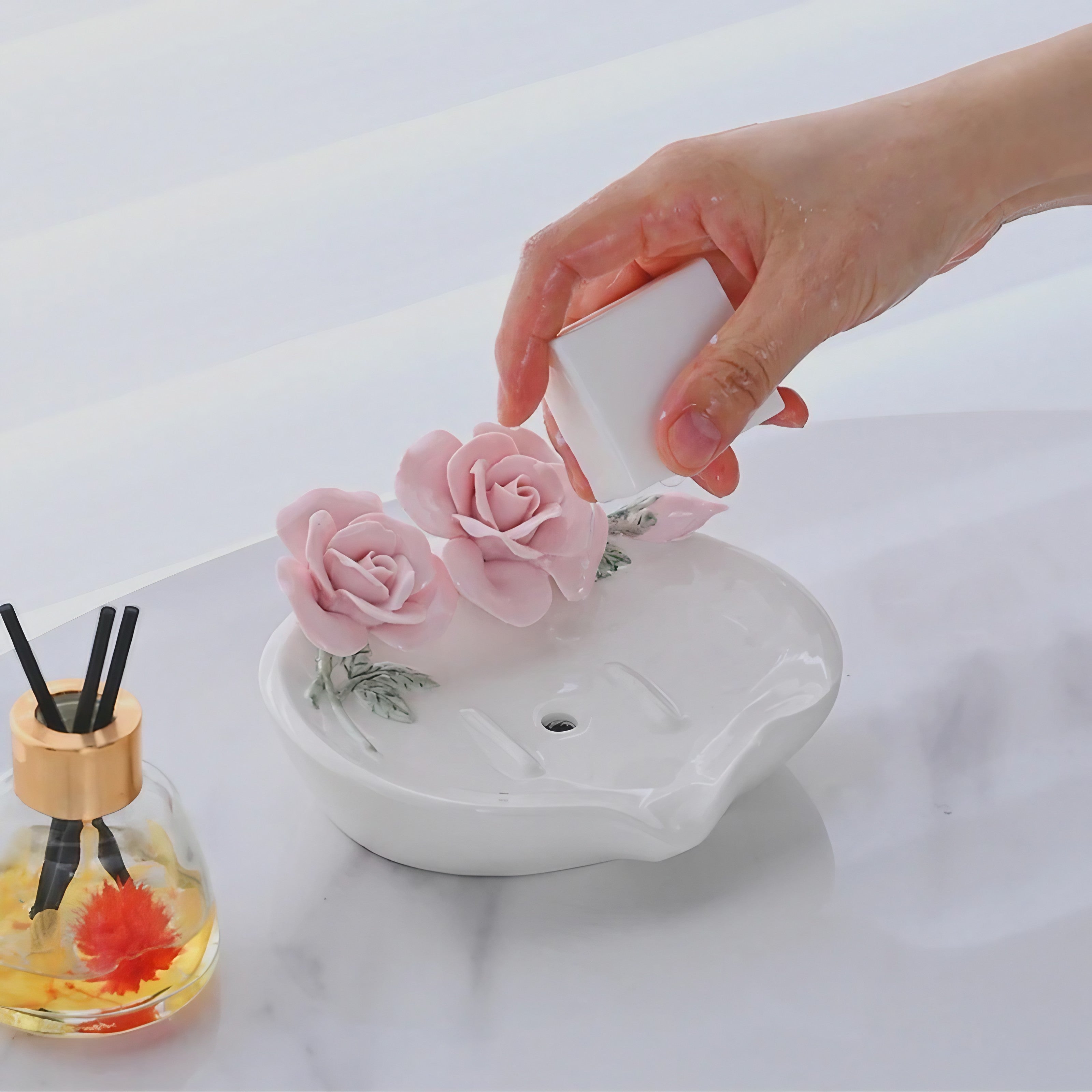 Rose Petal Soap Dish