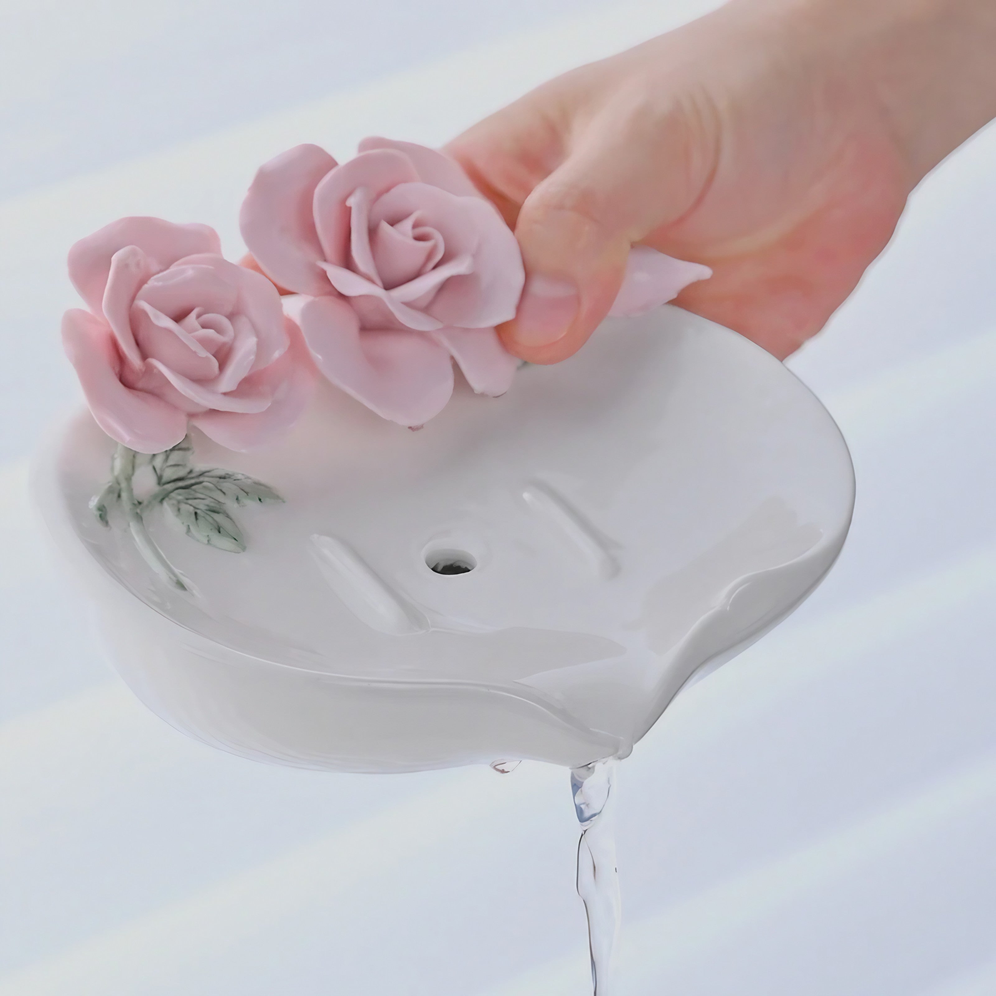 Rose Petal Soap Dish