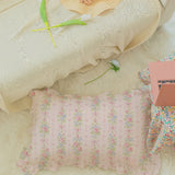 Rose Ribbon Stripe Pillowcase