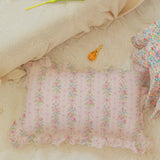 Rose Ribbon Stripe Pillowcase