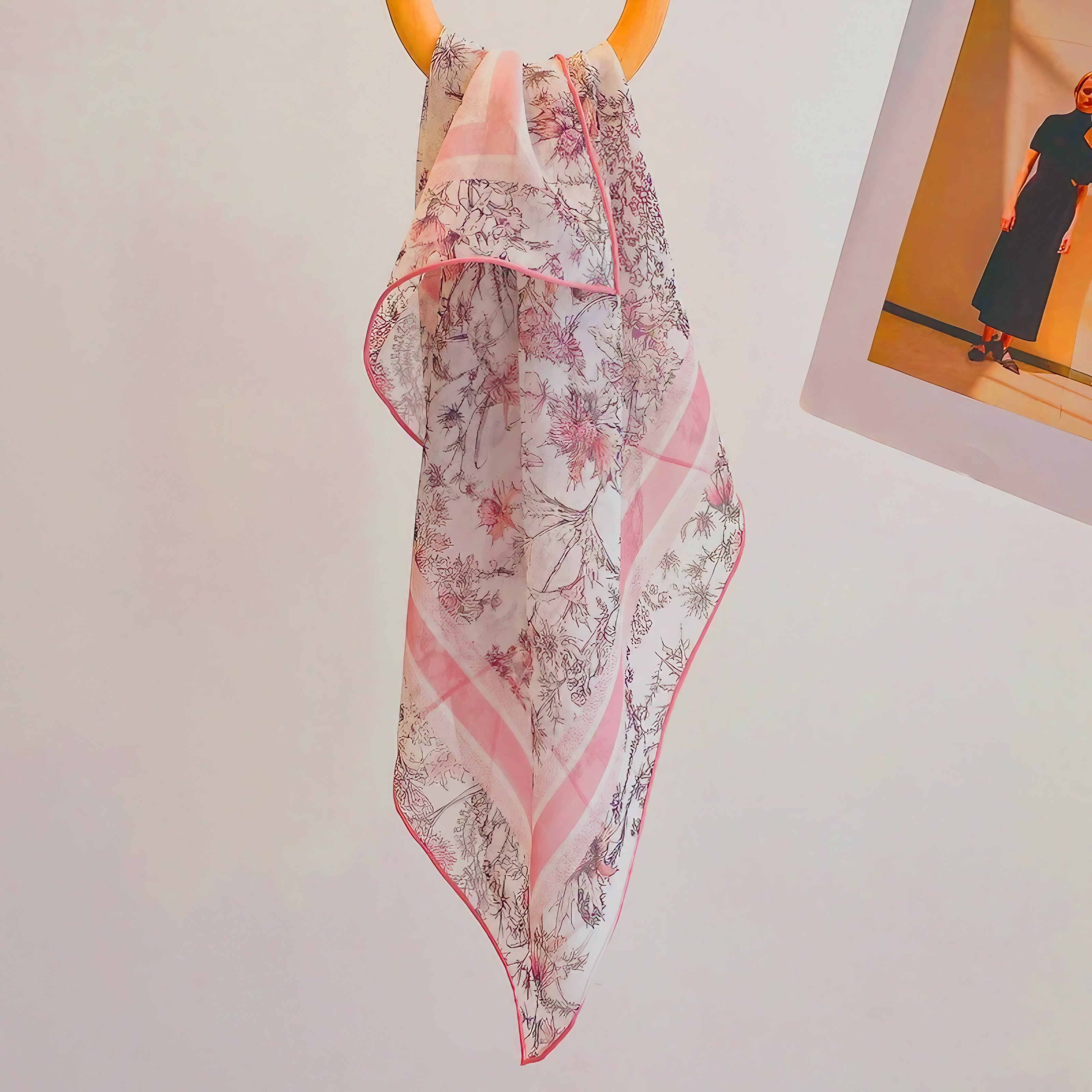 Rose Sketch Scarf