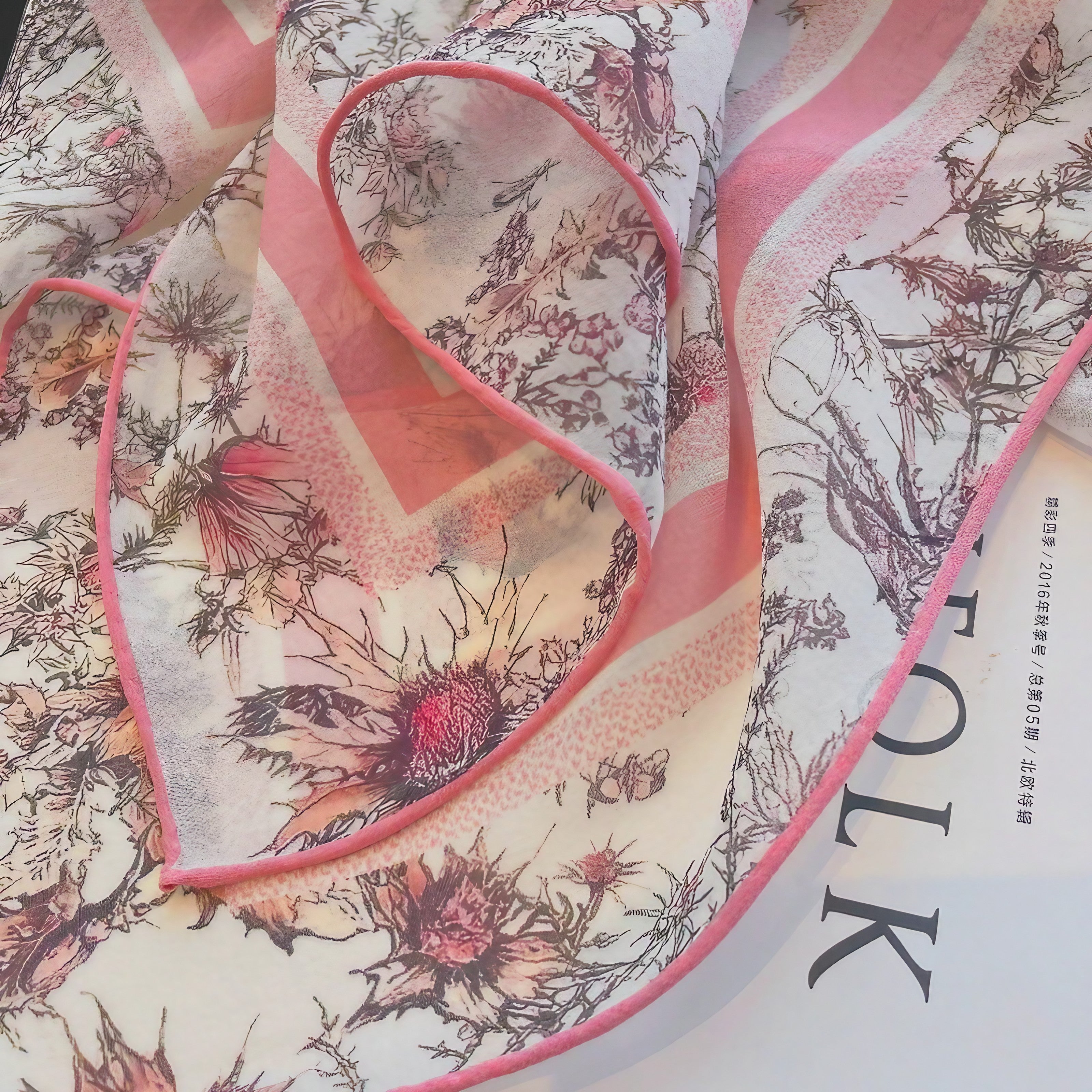 Rose Sketch Scarf