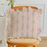 Rose Stripe Cushion Cover