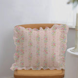Rose Stripe Cushion Cover