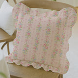 Rose Stripe Cushion Cover