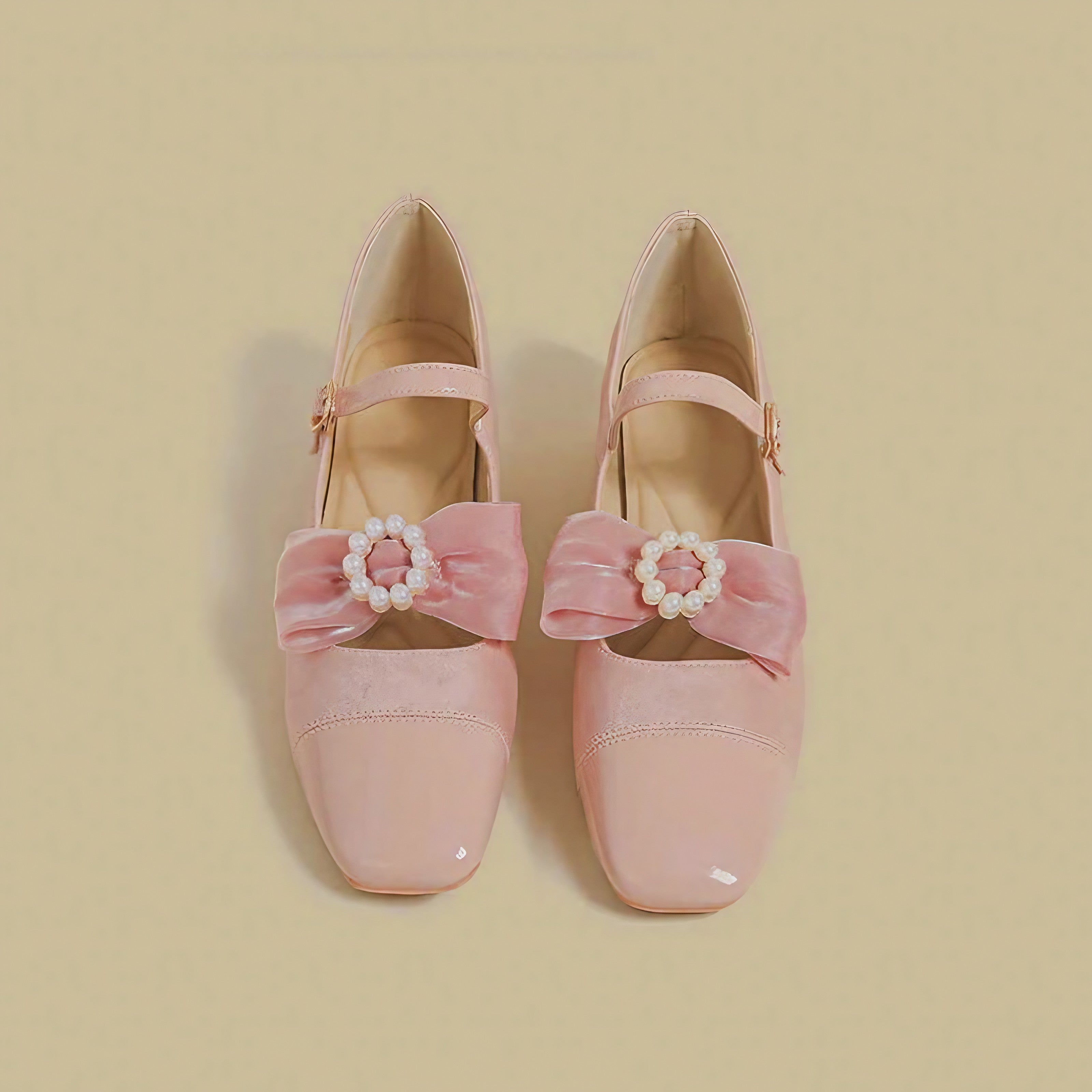 Rose Velvet Charm Shoes
