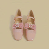 Rose Velvet Charm Shoes