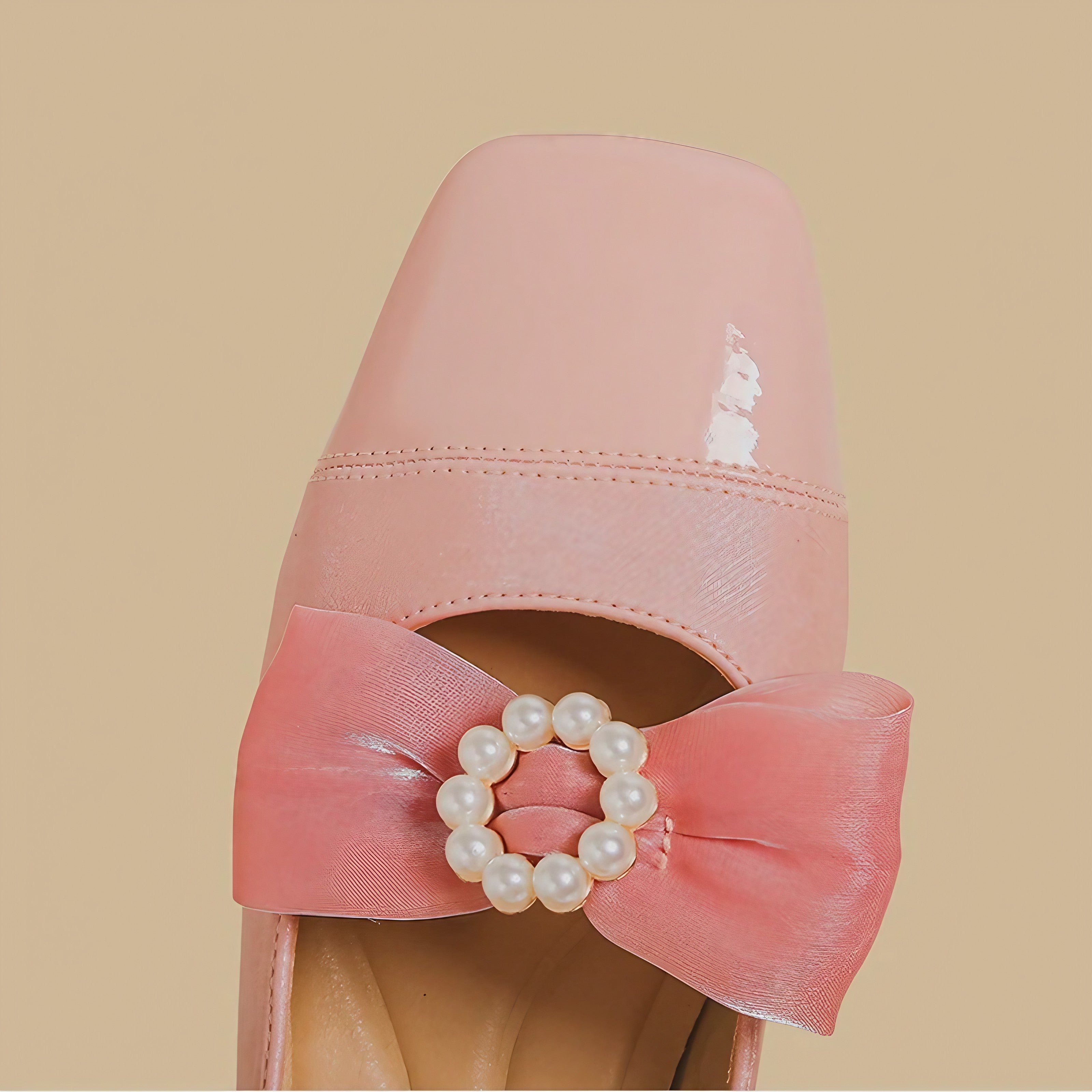 Rose Velvet Charm Shoes