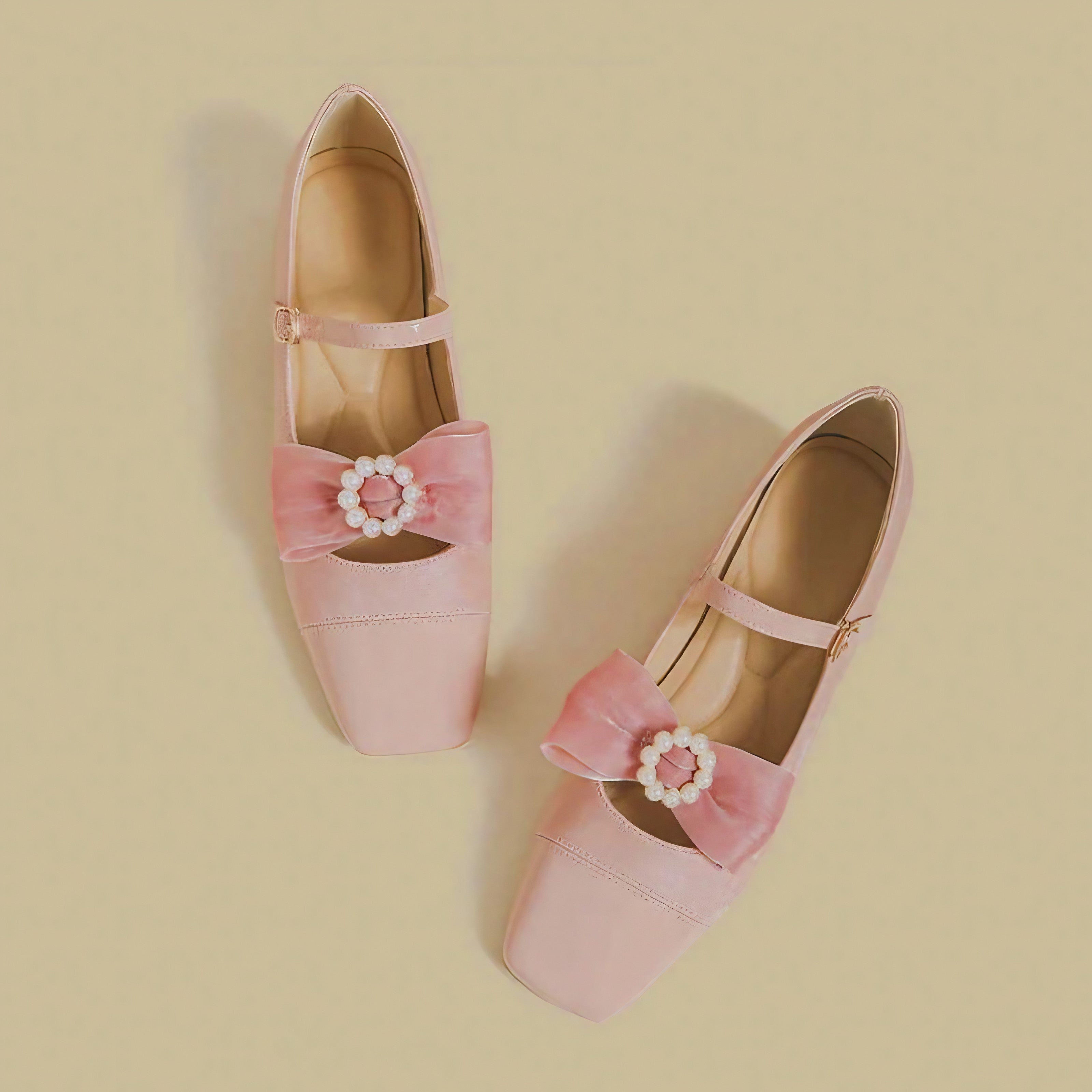 Rose Velvet Charm Shoes