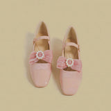 Rose Velvet Charm Shoes
