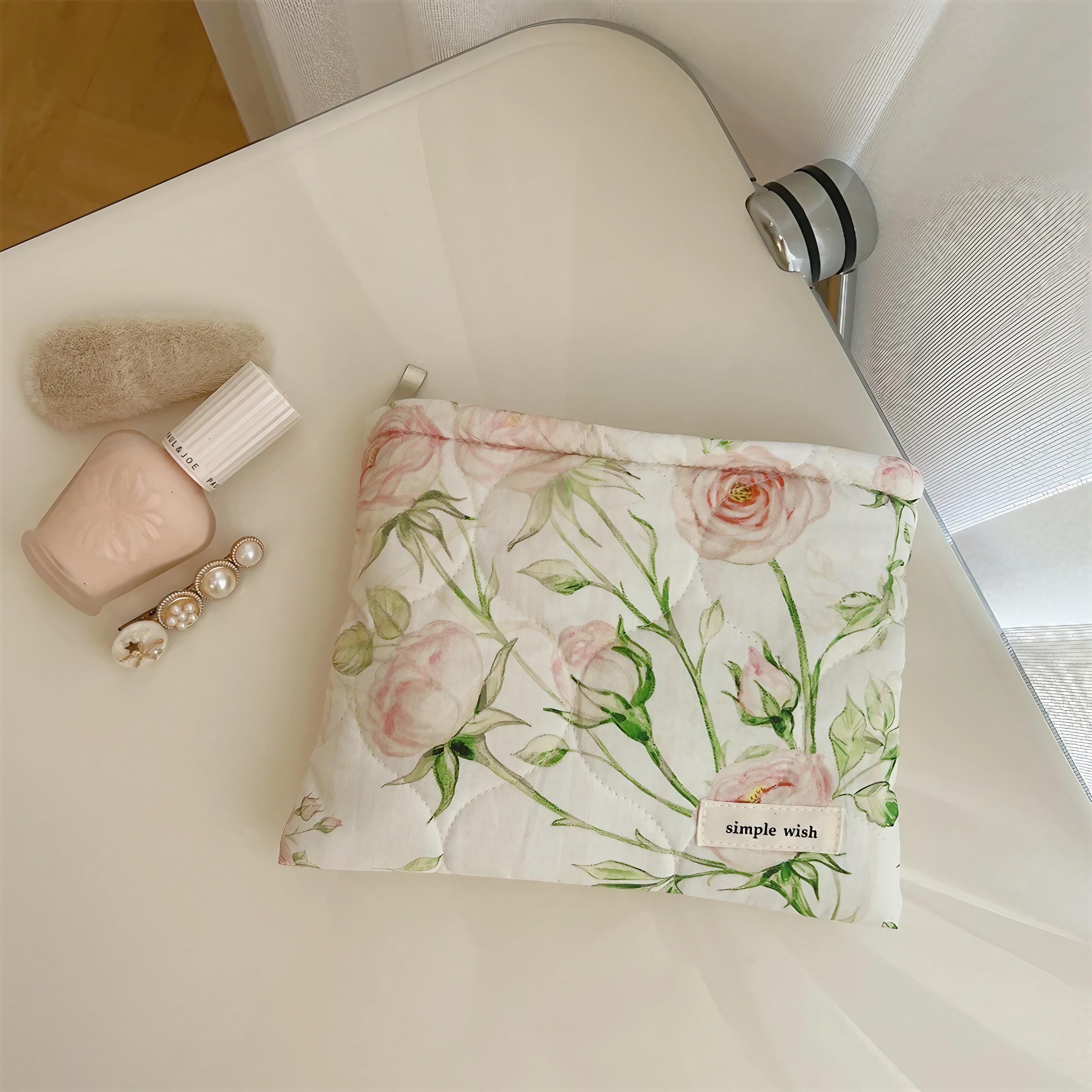 Watercolor Bloom Pouch