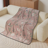Dusty Rose Bird Blankets
