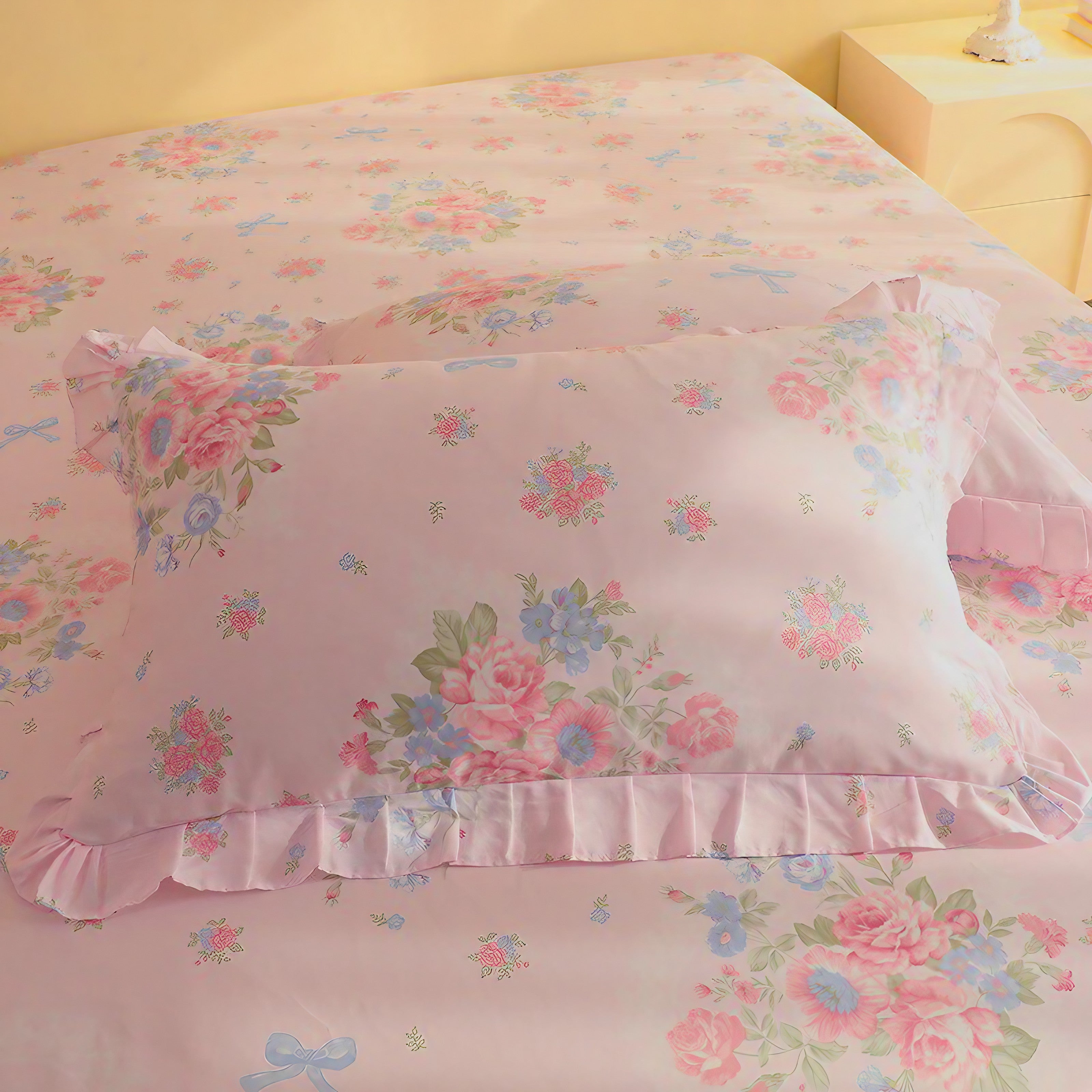 Sweet Pink Peony Pillowcase