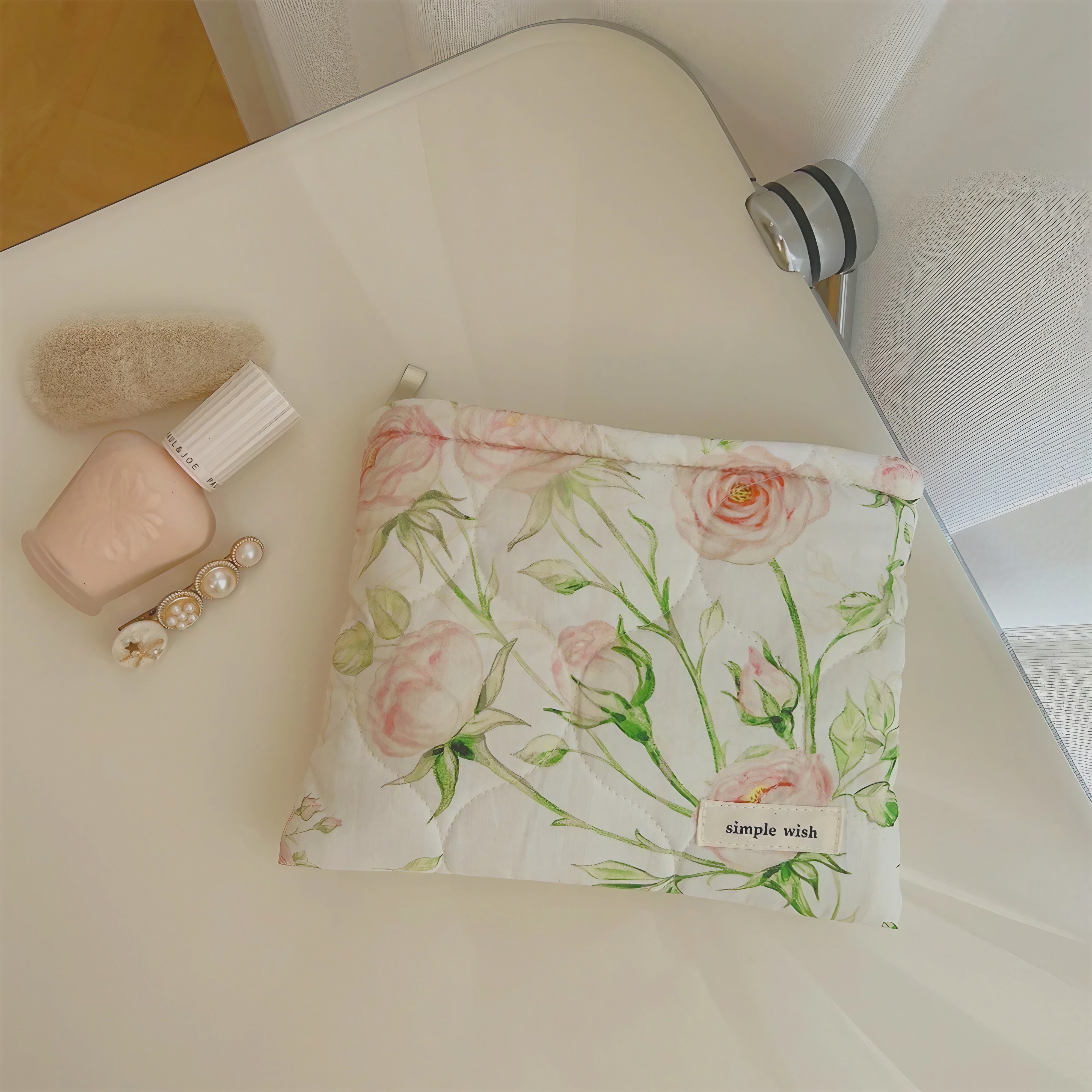 Watercolor Bloom Pouch