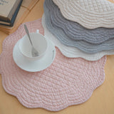 Roseate Quilted Scalloped Coaster