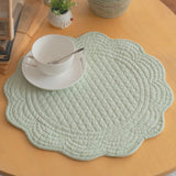 Roseate Quilted Scalloped Coaster
