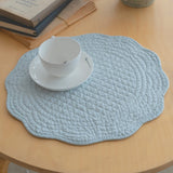 Roseate Quilted Scalloped Coaster