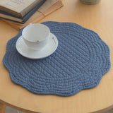 Roseate Quilted Scalloped Coaster