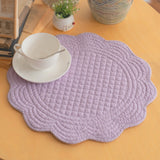 Roseate Quilted Scalloped Coaster