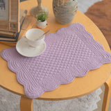 Roseate Quilted Scalloped Coaster