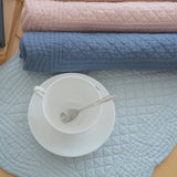Roseate Quilted Scalloped Coaster
