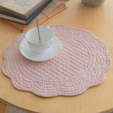 Roseate Quilted Scalloped Coaster