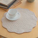 Roseate Quilted Scalloped Coaster