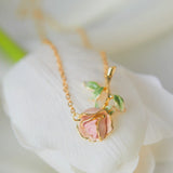 Rosebud Charm Necklace