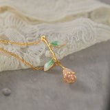 Rosebud Charm Necklace