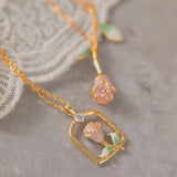 Rosebud Charm Necklace
