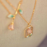 Rosebud Charm Necklace