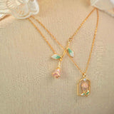 Rosebud Charm Necklace