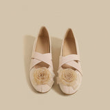 Rosette Charm Flats