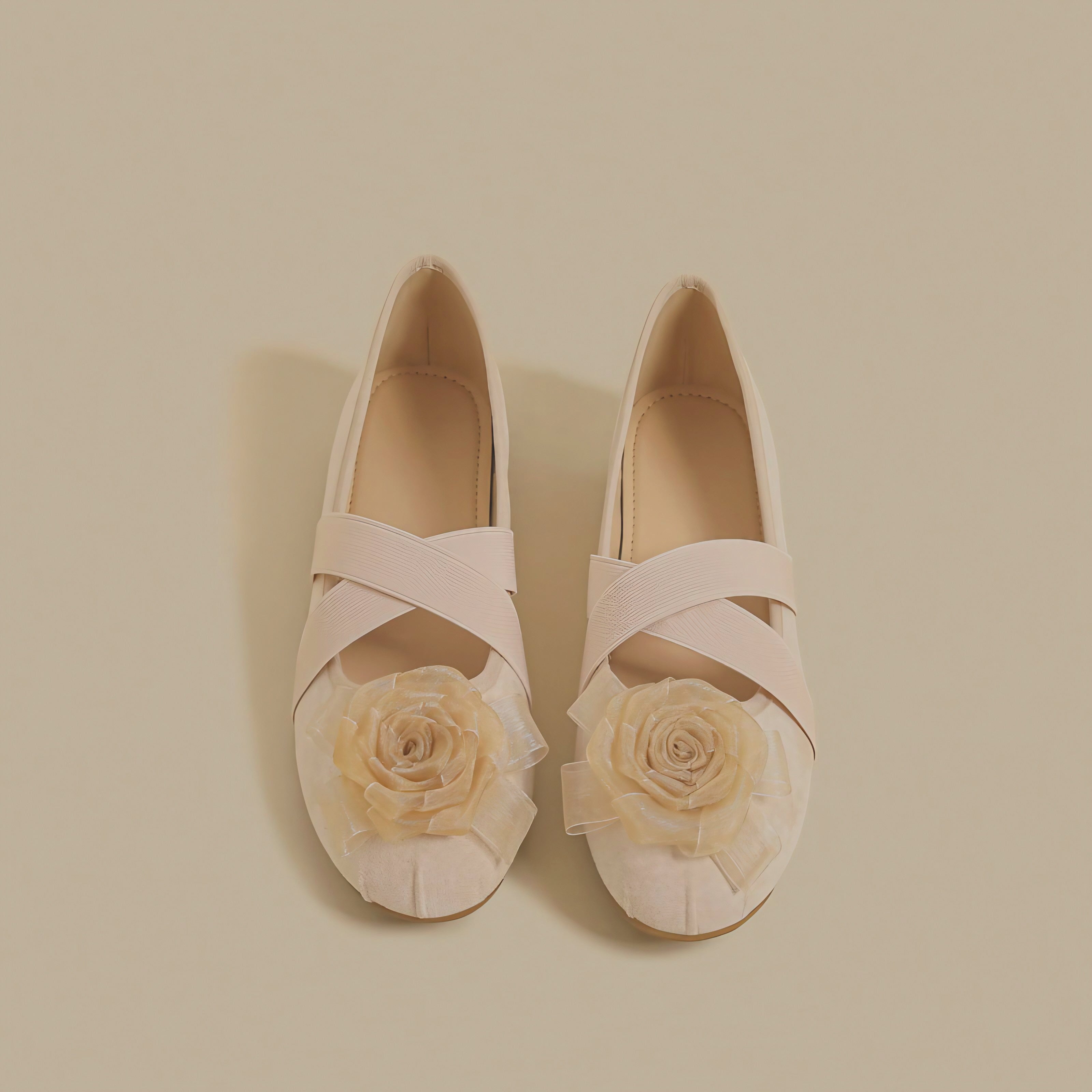 Rosette Charm Flats