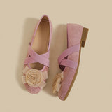 Rosette Charm Flats