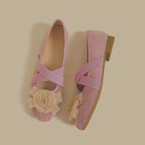 Rosette Charm Flats